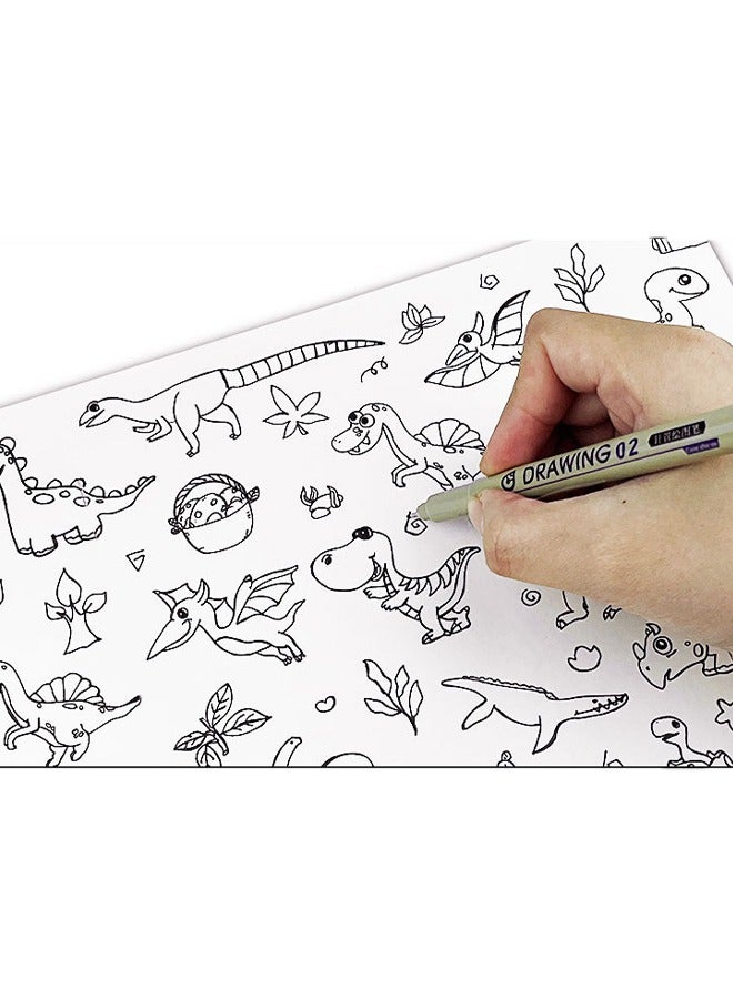 Leto 12 Pieces Drawing Pen Set For Hand Drawn Design Sketch Art Comic Drawing - Image 4