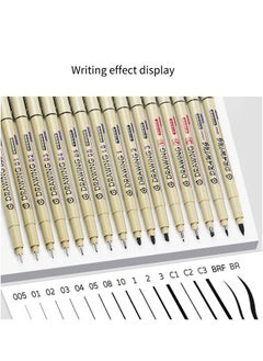 Leto 16 Pieces Drawing Pen Set For Hand Drawn Design Sketch Art Comic Drawing  - Image 4