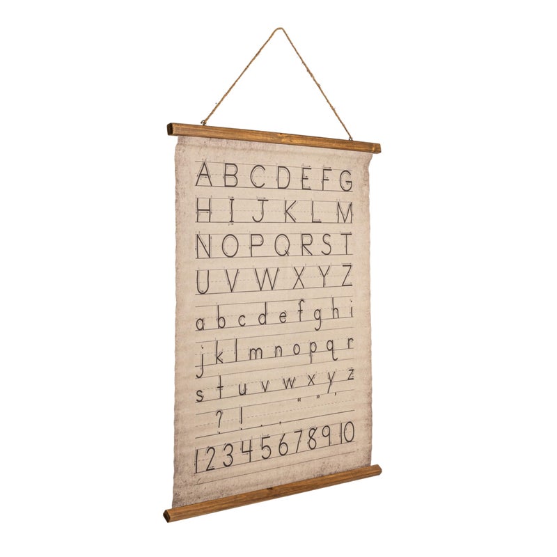 Creative Co-op Creative CoOp Alphabet  Numbers Wall Dcor 