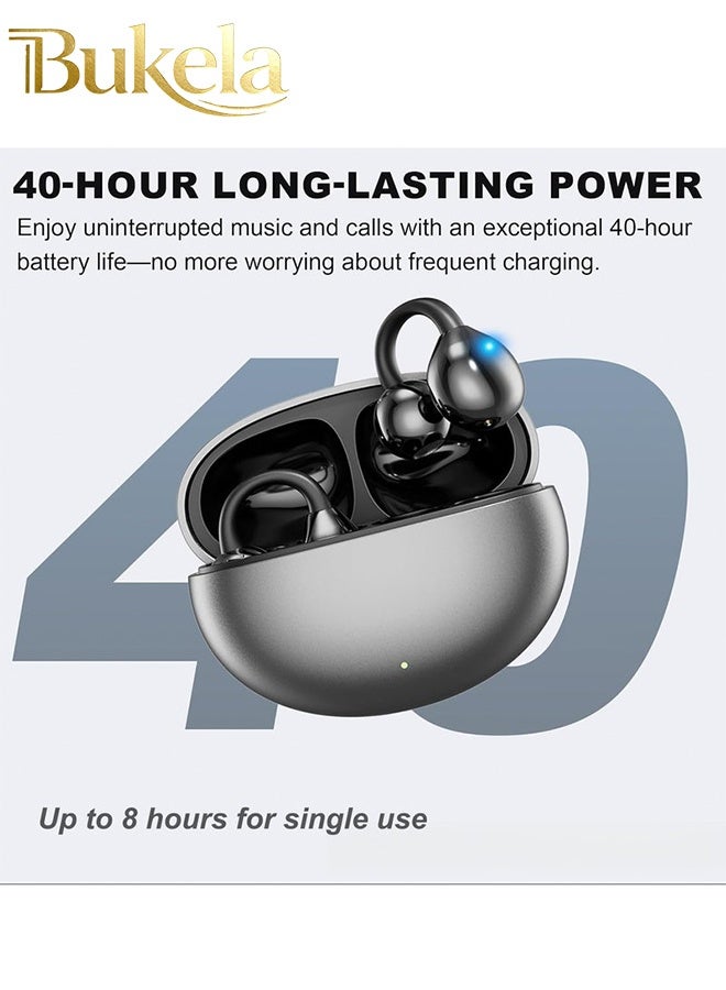 Bukela Open Ear Ring True Open Ear Headphones, Lightweight Comfort Open Ear Clip Wireless Earbuds, Bluetooth 5.49 Headphones with Design Fit Sports Running, Exercise - Image 2