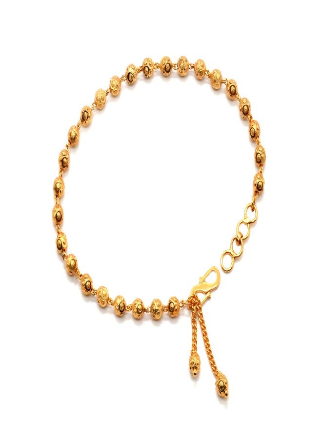 JHB Gold plated Brass Beads Bracelet for Girls And Women - Image 1