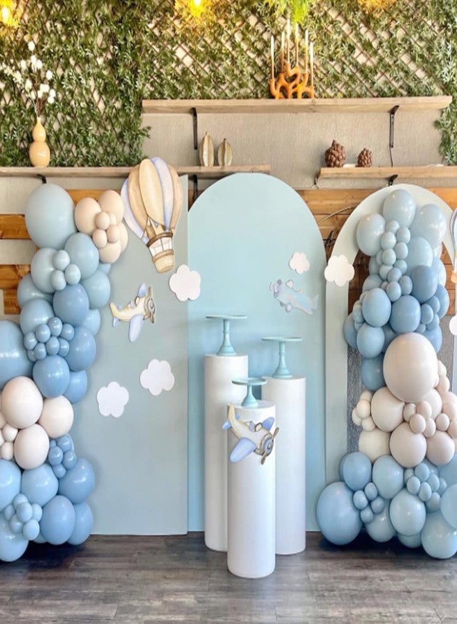 awenztech Light Blue Balloons 12inch, Pastel Blue Latex Balloons 50pcs Party Balloons for Graduation Baby Shower Gender Reveal Wedding Birthday Party Decorations - Image 5