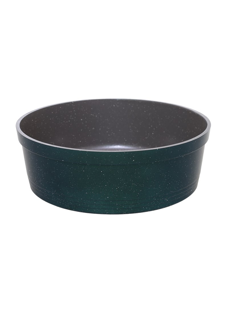Solingen 3-piece round granite oven tray set (30/28/26 cm) - Olive Green - Image 3