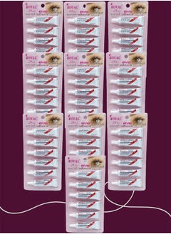 60 Pieces Eyelash Glue Adhesive Dark Tone 7g