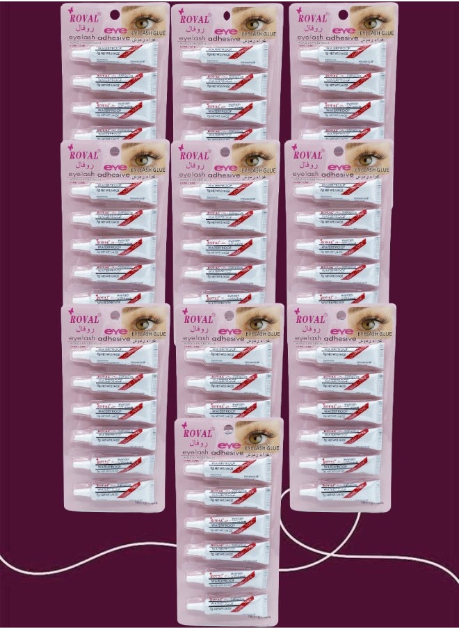 ROVAL - 60 Pieces Eyelash Glue Adhesive Dark Tone 7g - Image 1