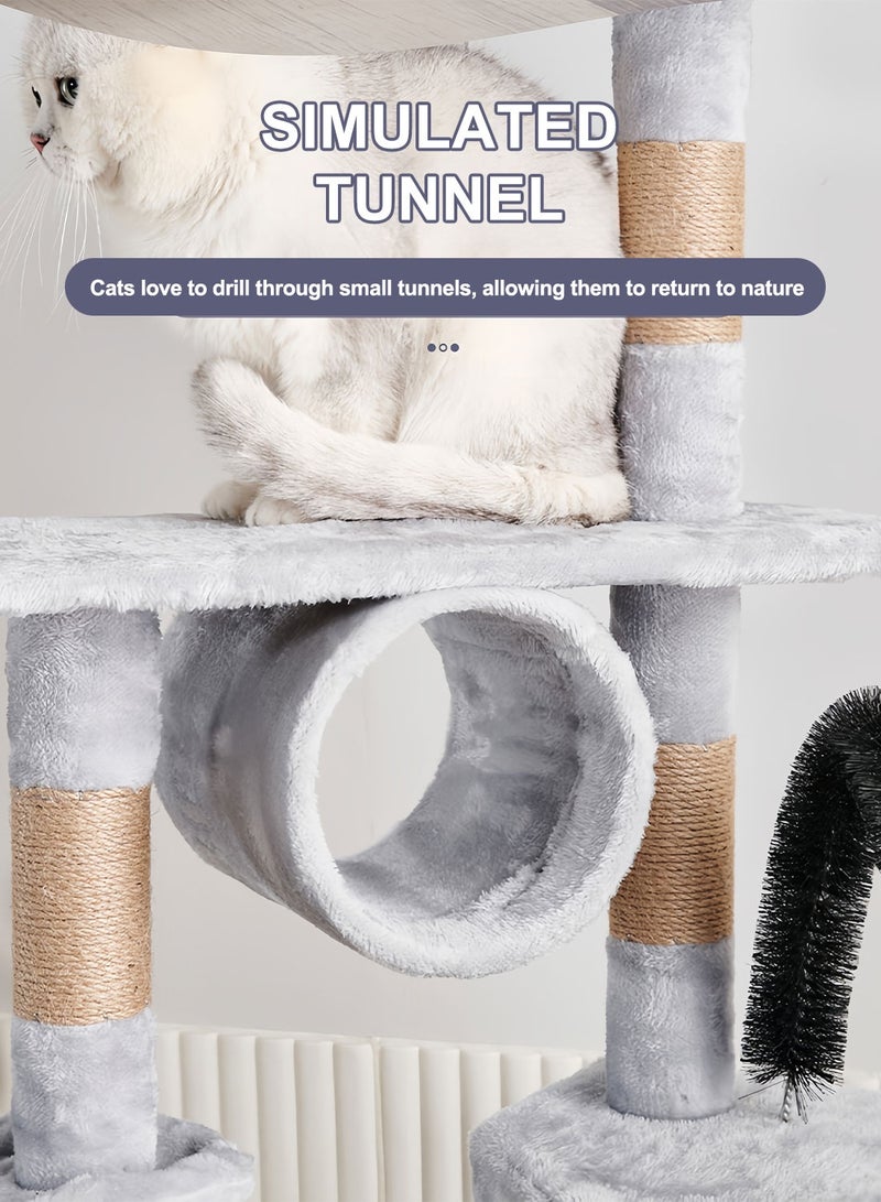 شاربدو متعددة الوظائف القطة شجرة القطة تسلق إطار القطة القفز منصة برج القطة منازل القطة لعب القطط - Image 3