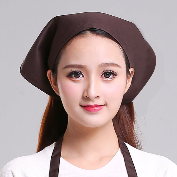 Unisex Kitchen Headscarf Chef Hat Yellow [Velcro]]  - Image 2