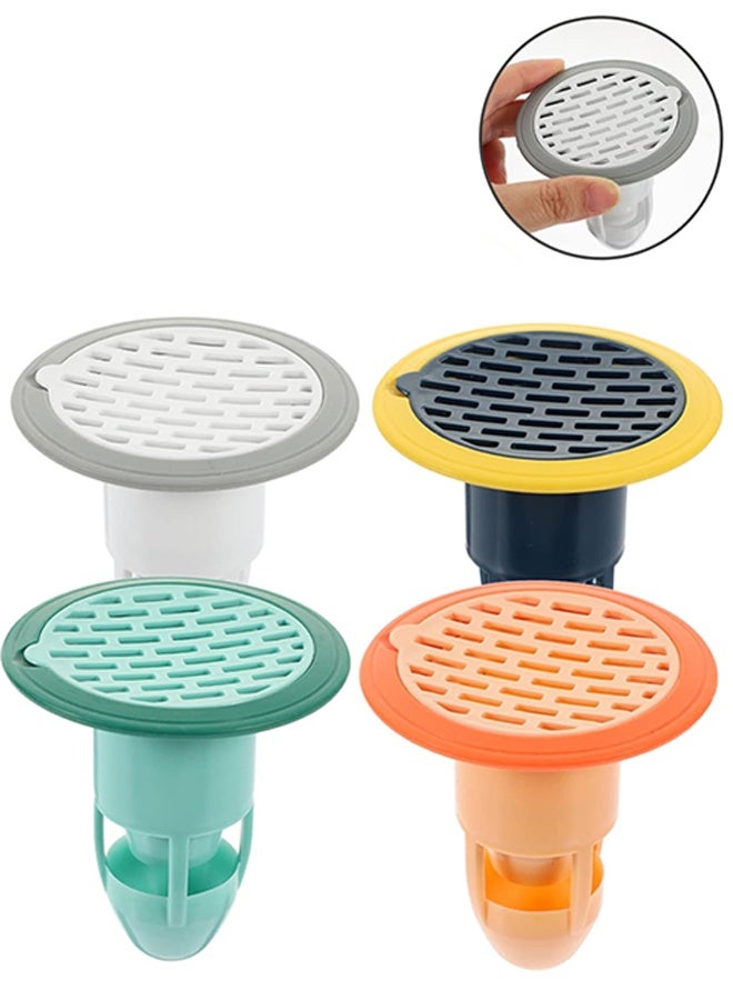 4pcs Rubber Drain Stopper & Sink Strainer Set, Bathtub Plug Floor Drain Cover, Bathroom Sink Hair Catcher Sewer Stopper for Bathroom & Kitchen Use - Image 5
