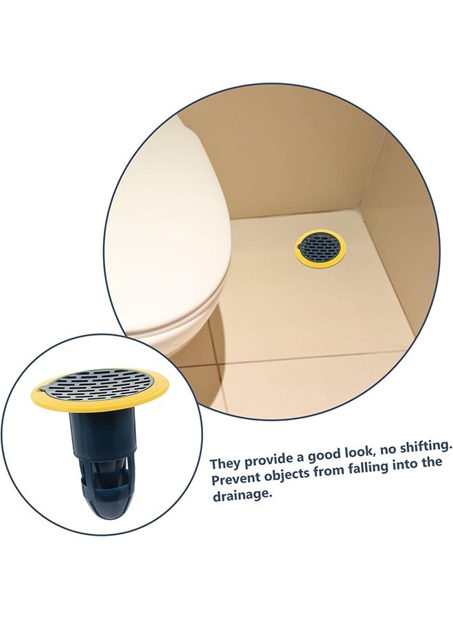 4pcs Rubber Drain Stopper & Sink Strainer Set, Bathtub Plug Floor Drain Cover, Bathroom Sink Hair Catcher Sewer Stopper for Bathroom & Kitchen Use - Image 2
