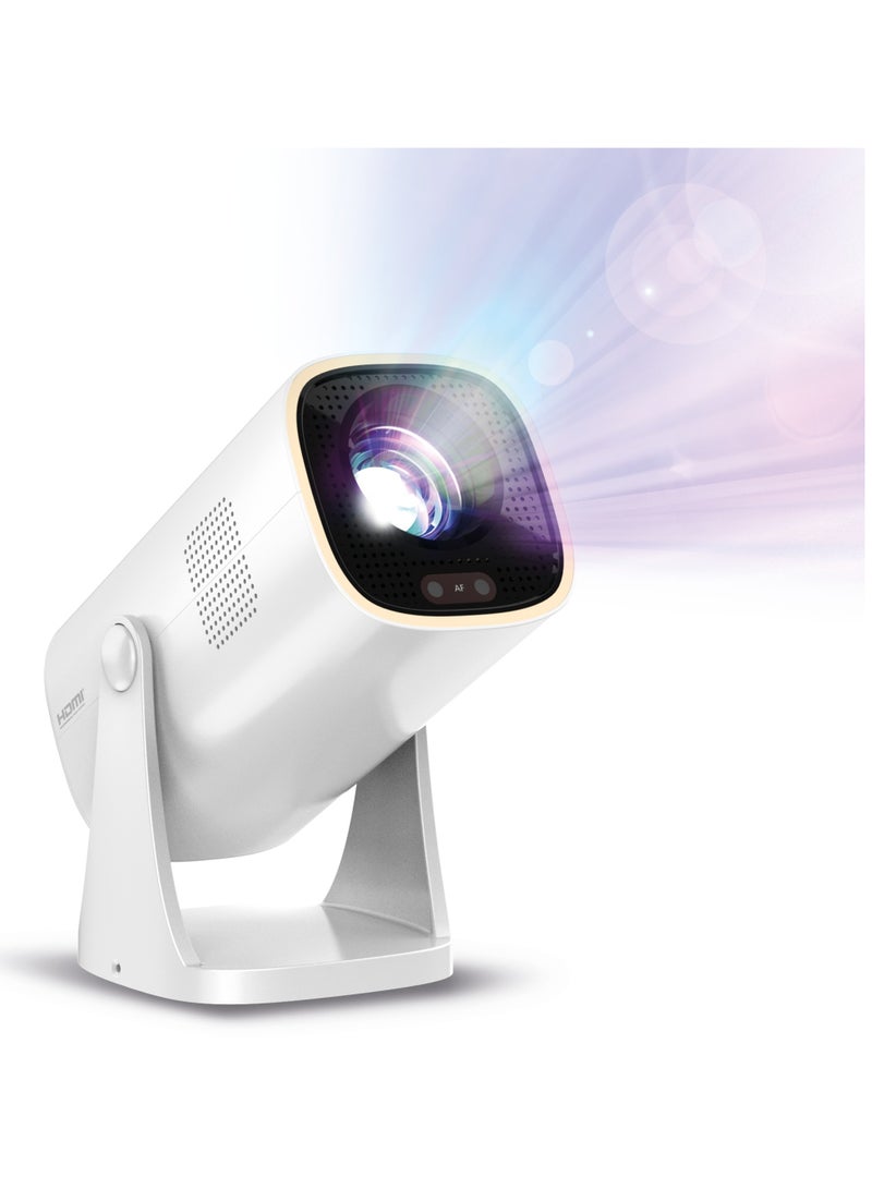 NeoPix 230, Smart Home Theater Projector, Various Image Correction Options, Full HD 1080p, LuminOS, Pre-Installed Applications, Integrated Audio System, Bedside Lamp NPX230/INT White