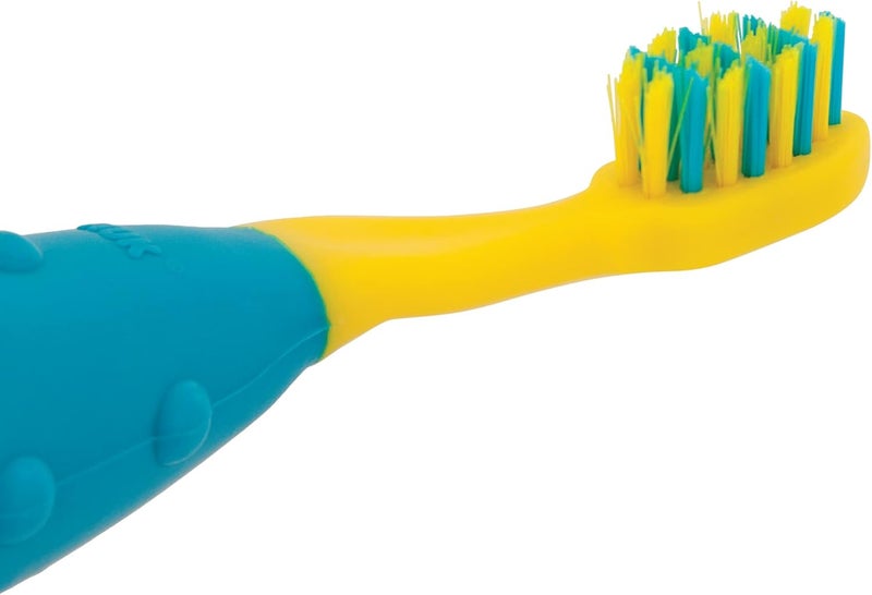 NUK Toddler Tooth and Gum Cleanser with 1.4 Ounce Fluoride-Free Toothpaste - Natural Apple & Banana Flavor - Image 4