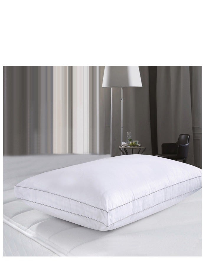 Medical hotel pillow made of microfiber materials for a comfortable sleep