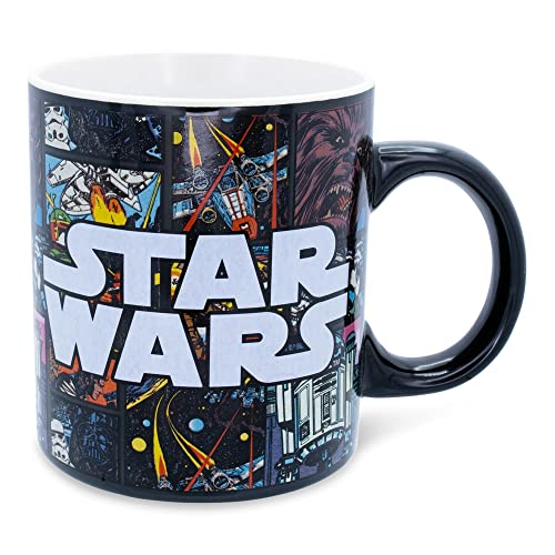 Star Wars Allover Comic Print Ceramic Mug | BPA-Free Coffee Cup For Espresso, Cocoa, Tea - Image 2