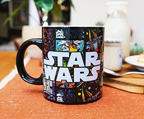 Star Wars Allover Comic Print Ceramic Mug | BPA-Free Coffee Cup For Espresso, Cocoa, Tea - Image 4