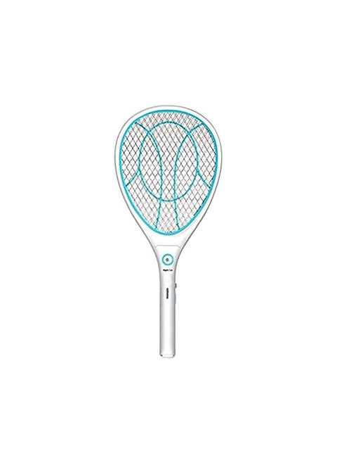 Electric Mosquito Bat Electric Mosquito Swatter With Led Lighting Fly Zapper Insect Killer Safe And Non Toxic Mosquito Catcher Trap Killer For Bedroom Patio Deck Blue