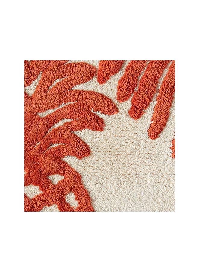 Raxoom Bahama - Bathroom Rug, Cotton Bath Mat, Highly Absorbent Decor (Batik Pineapple Orange, 20" x 30") - Image 4