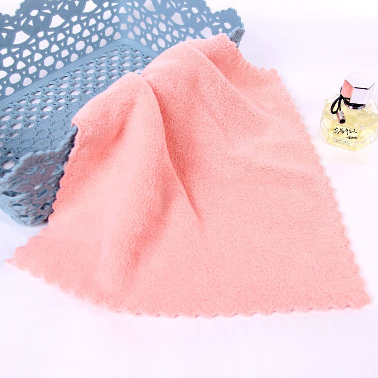 Thickened Coral Fleece Small Towel Children Wash Face Wipe Hand Absorbent Square Towel Cleaning Household Dishcloth Gift Towel - Image 4