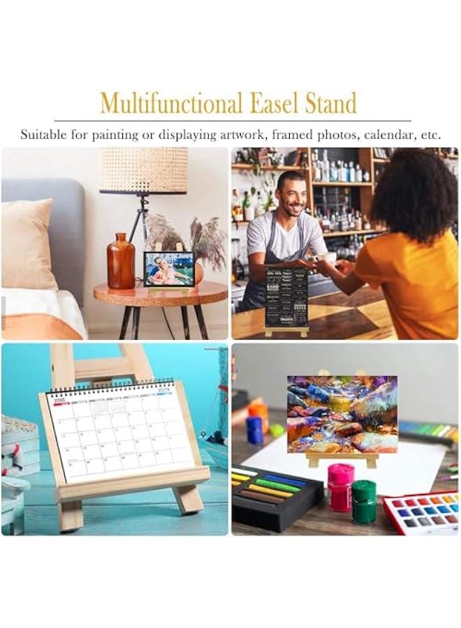 FYLX Wooden Mini Easel Stand for Displaying Artwork and Photos Small Tabletop Artist ting Holder AFrame Easel for Weddings Business Cards Children's Drawings Numbered Calendars  20 x 15cm   of 2 - Image 5
