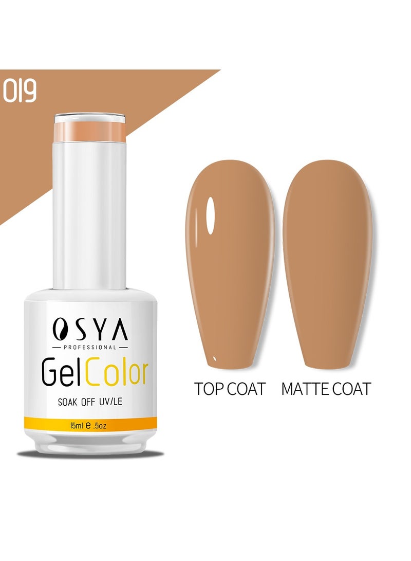 OSYA gel Nail Polish Collection Soak Off UV&LED CANNI OUTPUT Gel polish 15ml (019) - Image 1