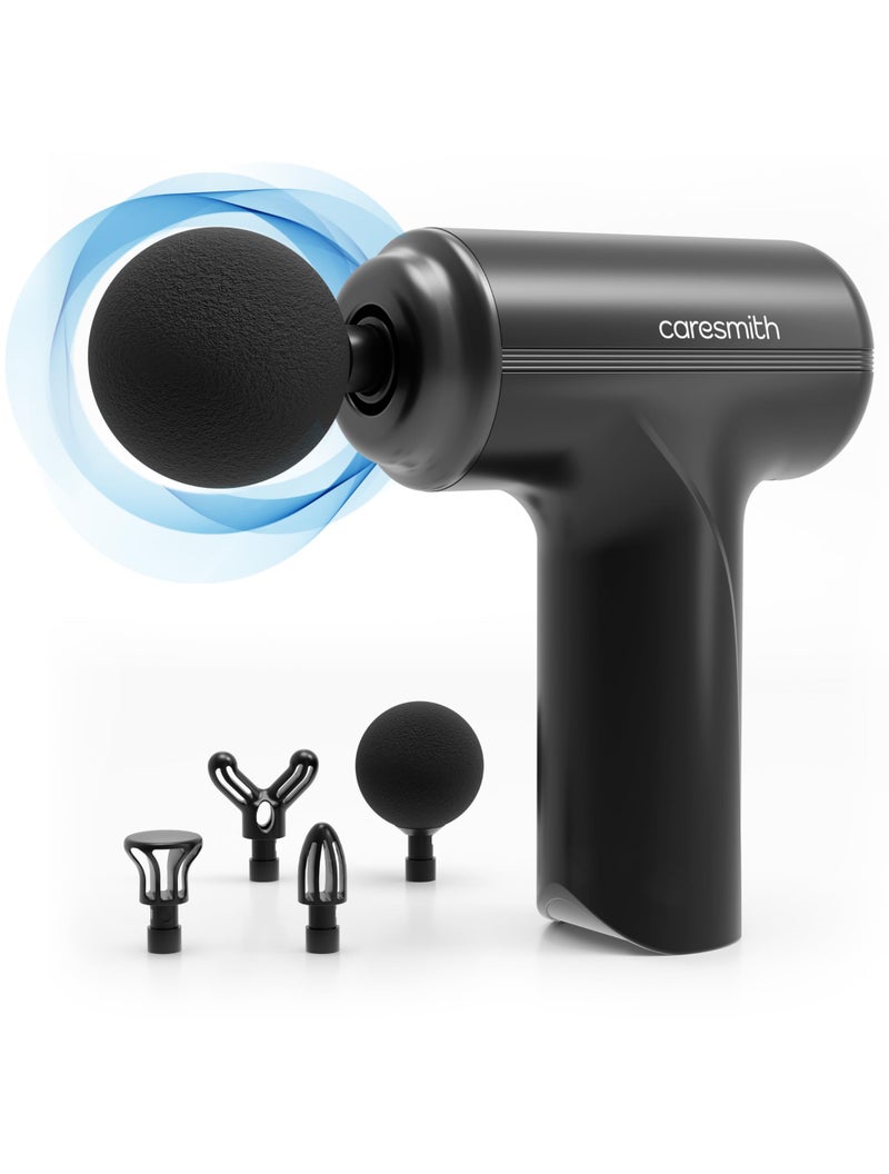 CARESMITH Charge Go Massage Gun | Body Massager for Pain Relief | Massage Gun for Back Leg & Full Body | 4 Specialized Heads For Full Body Pain Relief - Image 1