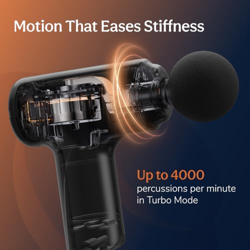CARESMITH Charge Go Massage Gun | Body Massager for Pain Relief | Massage Gun for Back Leg & Full Body | 4 Specialized Heads For Full Body Pain Relief - Image 3