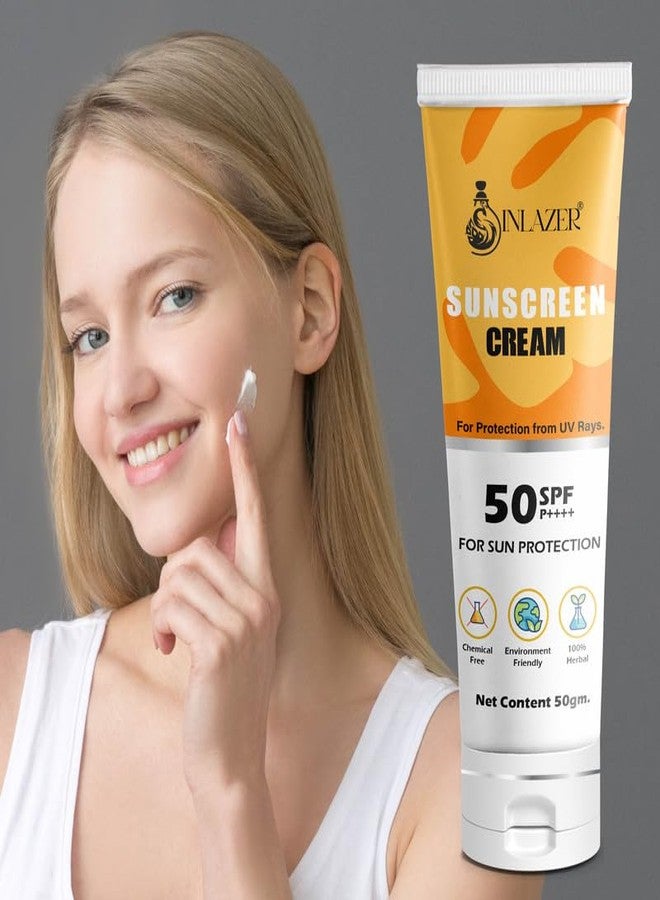 INLAZER كريم واقي شمس إنلازر SPF 50 | لوشن واقي فائق | يحافظ على البشرة ناعمة، فاتحة ورطبة | مقاوم للماء - Image 2