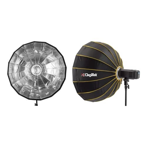 Digitek 65cm Beauty Dish Softbox DBDS-65S, Collapsible, Transportable, Lightweight Bowen Mount for Photography & Studio Lighting with Removable Diffuser - Image 4