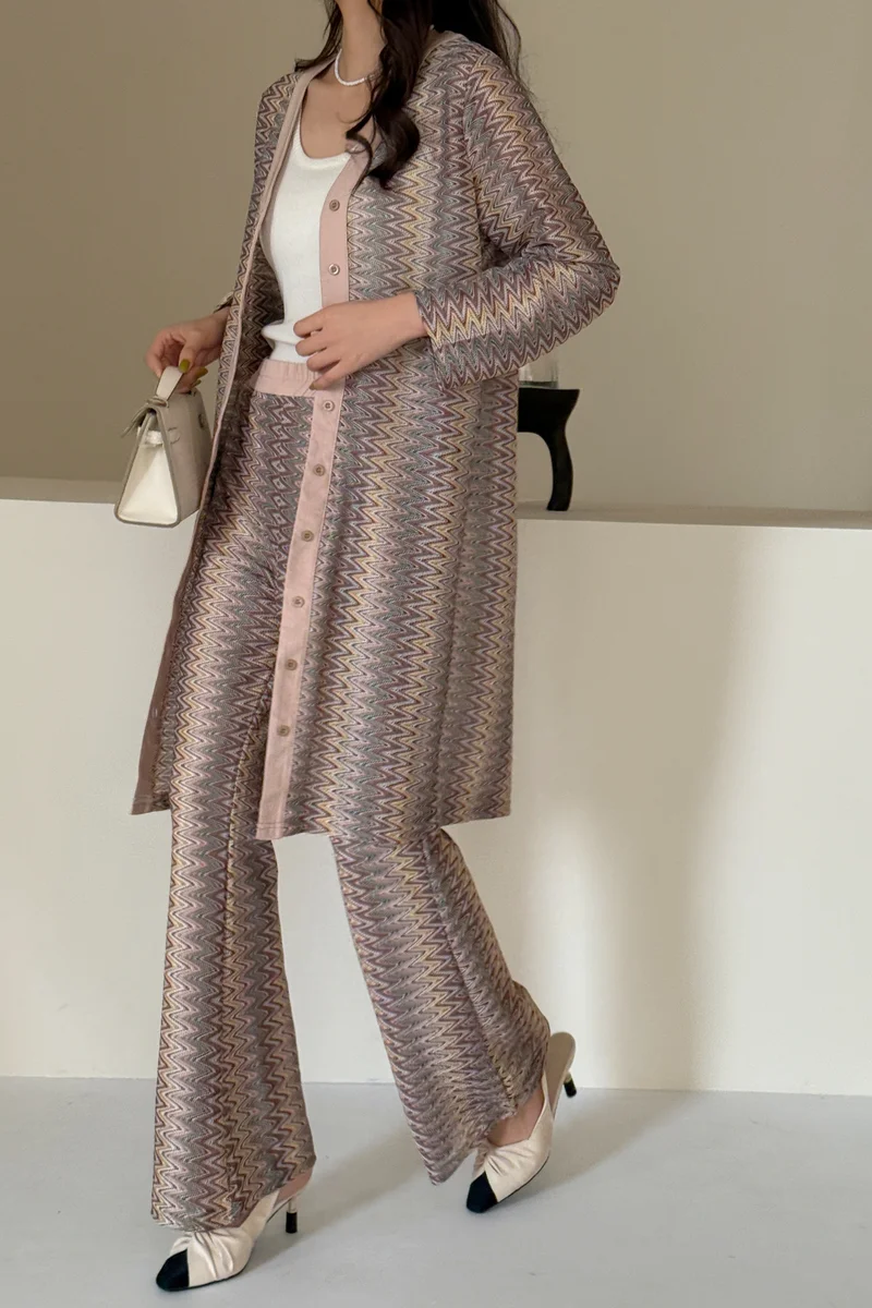 Hassal Crochet Two Piece Suit