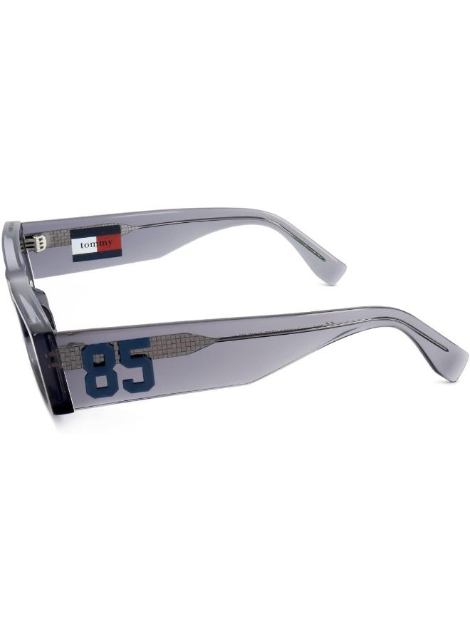 Unisex UV Protection Rectangular Sunglasses - Tj 0092/S Grey 18 - Lens Size: 31.1 Mm