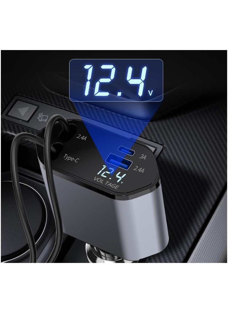 Generic - 120W car charger, super car charger, car charger with cable - Image 1