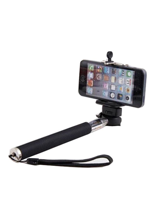 NIBEMINENT Monopod Selfie Stick With Bluetooth Remote Control Black  - Image 1
