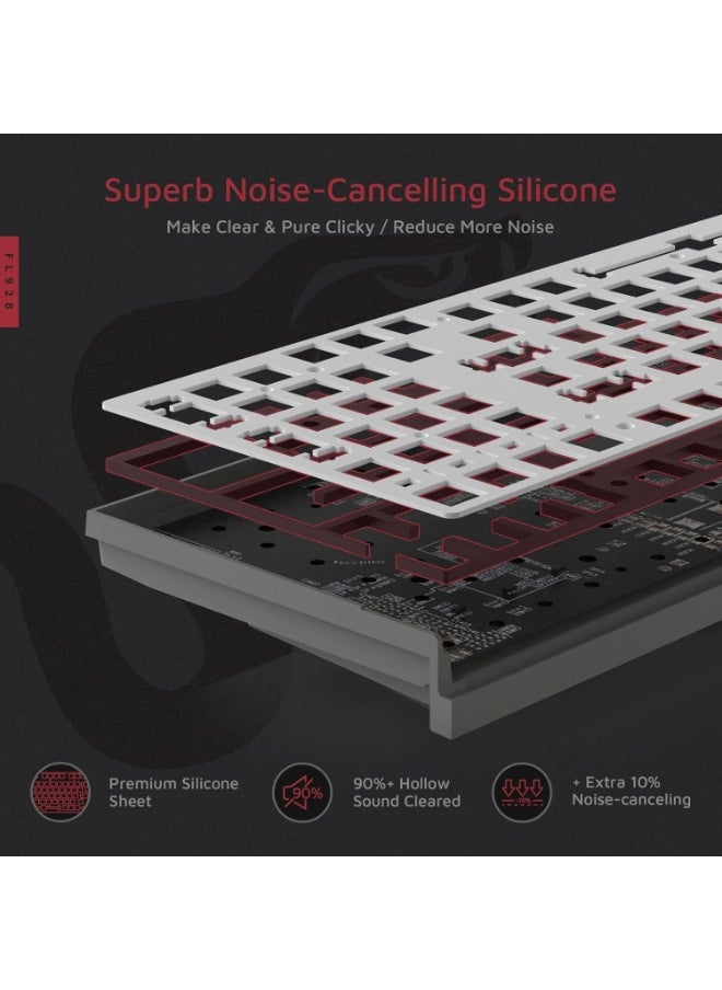 FL ESPORTS FL980 96%  RGB Gaming Mechanical Keyboard  Hot Swappable Kailh Box Red Switch - Programmable, Durable PBT Keycaps  - Image 2