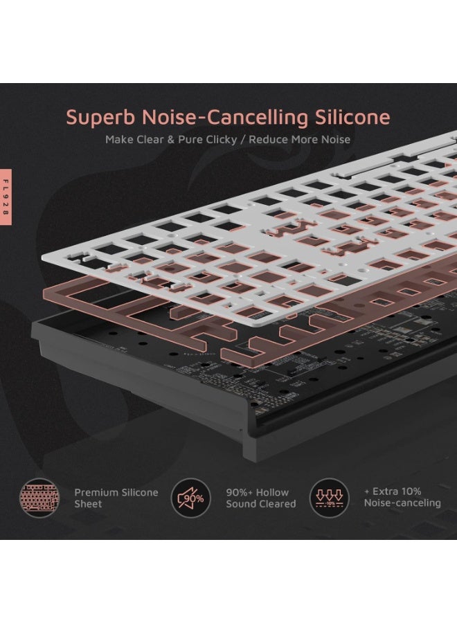 FL ESPORTS FL980 96%  RGB Gaming Mechanical Keyboard  Hot Swappable Kailh Box Red Switch - Programmable, Durable PBT Keycaps - Image 5