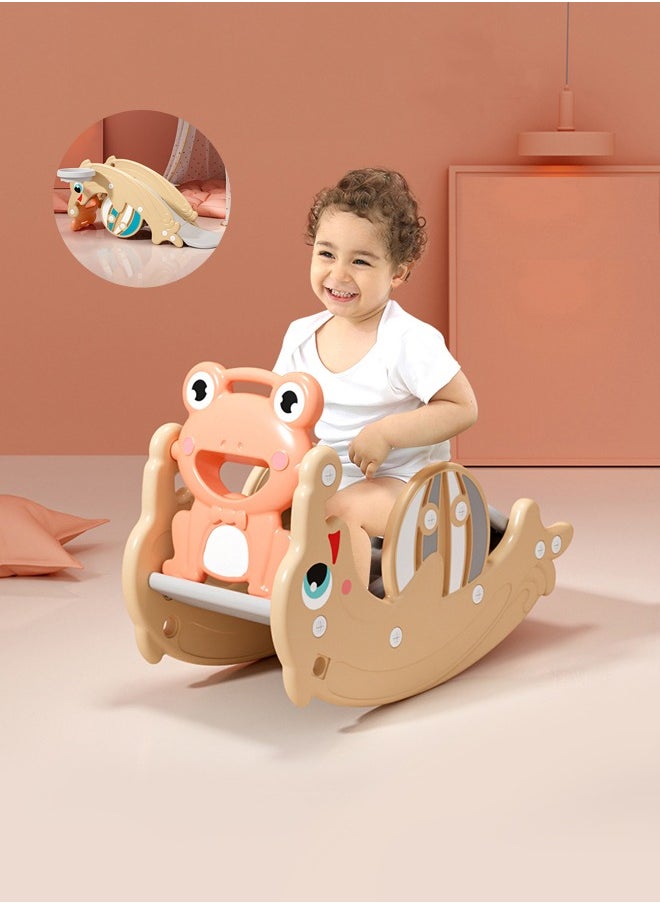 JSAITOYS Children's Multi-Functional Slide Rocking Horse Combination For Baby Household Small Sliding Toy  - Image 1