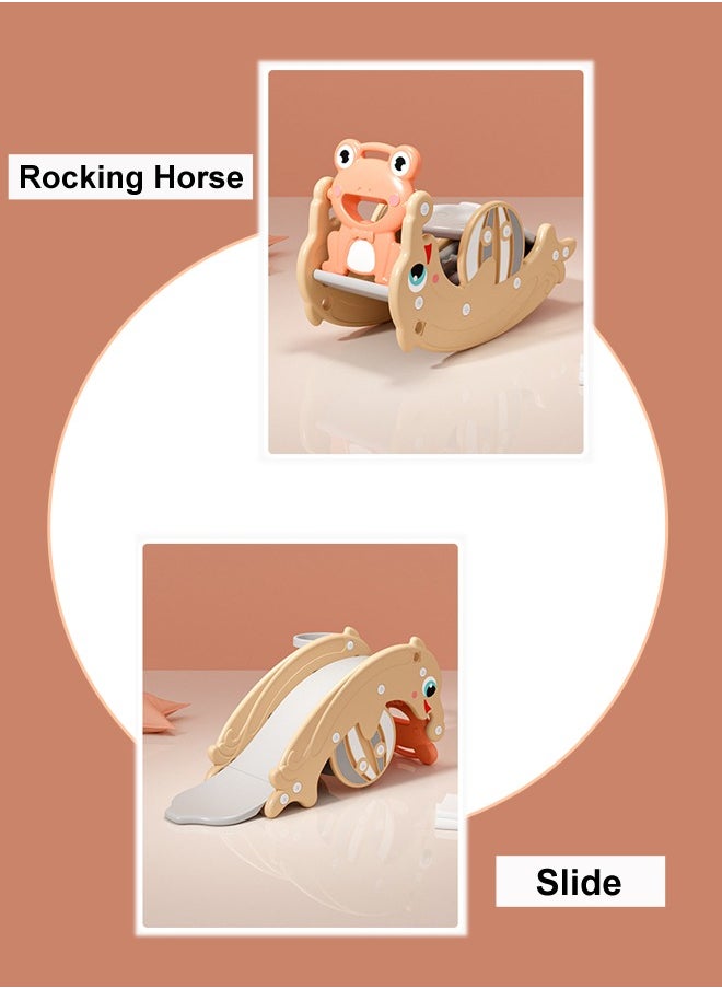 JSAITOYS Children's Multi-Functional Slide Rocking Horse Combination For Baby Household Small Sliding Toy  - Image 2