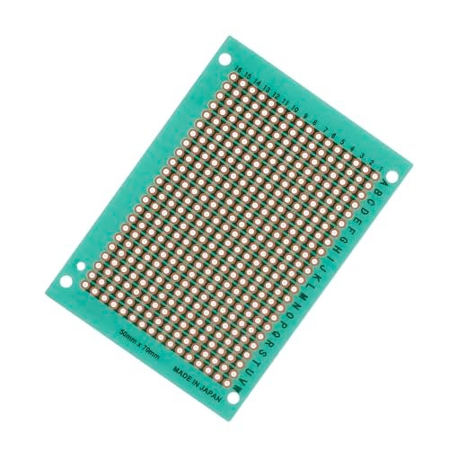 GENNEL 10-Pieces 50mm x 70mm Copper Strip PCB Board, 368 Holes Perfboard, Universal Stripboard Printed Circuit Board for Soldering Prototyping Testing Repair DIY - Image 3