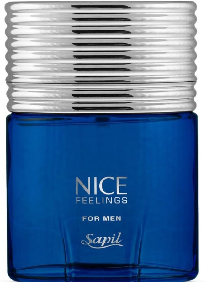 Sapil Nice Feelings Eau De Toilette 75ml, Affordable Luxury Perfume, Woody Fragrance with Citrus and Sea Top Notes, Bold Blend Perfumes for Men - Image 1