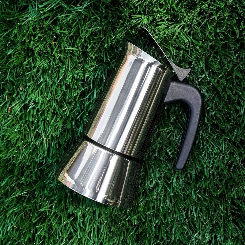 6 Cup Stainless Steel Moka Pot Espresso Coffee Maker for Rich Extraction Outdoor Camping - Image 5
