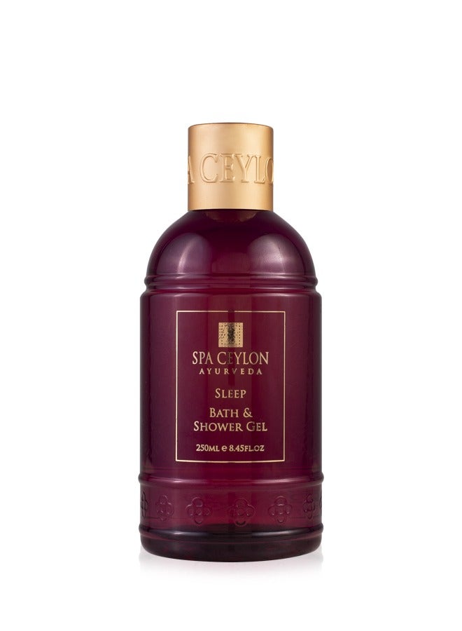 SPA CEYLON Sleep Bath & Shower Gel | Mild Cleansing Formula | Calming & Relaxing | Nourishes Skin | 100% Vegetarian | Suitable For All Skin Types | 250ml
