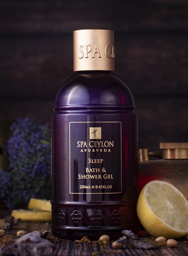 spa ceylon Sleep Bath & Shower Gel | Mild Cleansing Formula | Calming & Relaxing | Nourishes Skin | 100% Vegetarian | Suitable For All Skin Types | 250ml - Image 3