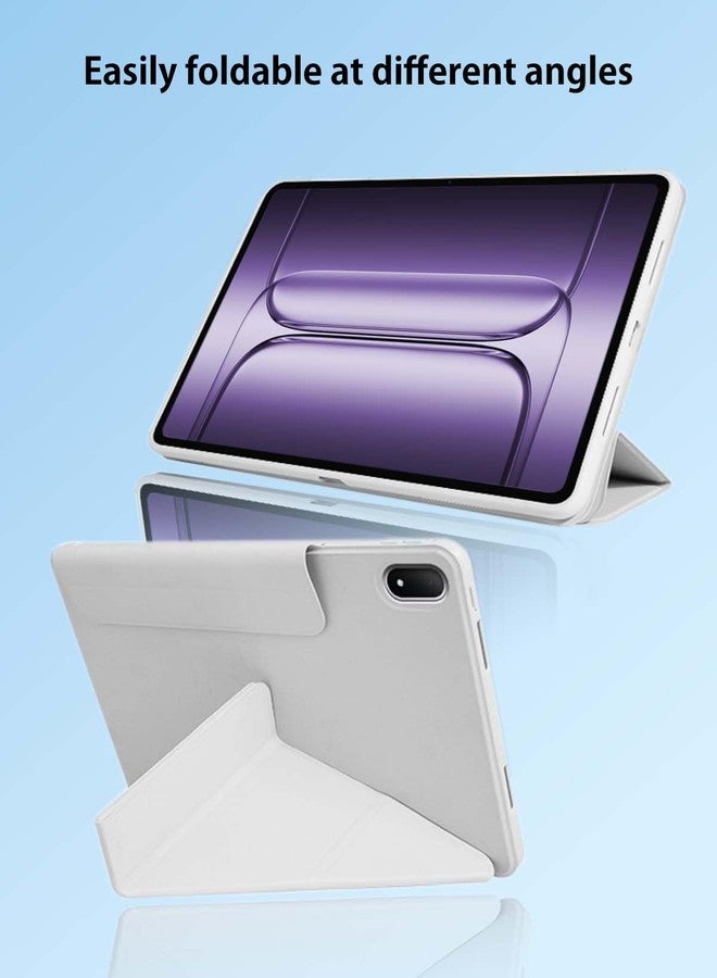 NOUKAJU جراب حماية لجهاز OnePlus Pad 3 اللوحي مقاس 13.2 بوصة، غطاء حماية NOUKAJU للأجهزة اللوحية، حامل قابل للتعديل، مقاوم للسقوط، مقاوم للخدش، جراب حماية لجهاز OnePlus Pad 3 اللوحي (رمادي) - Image 4