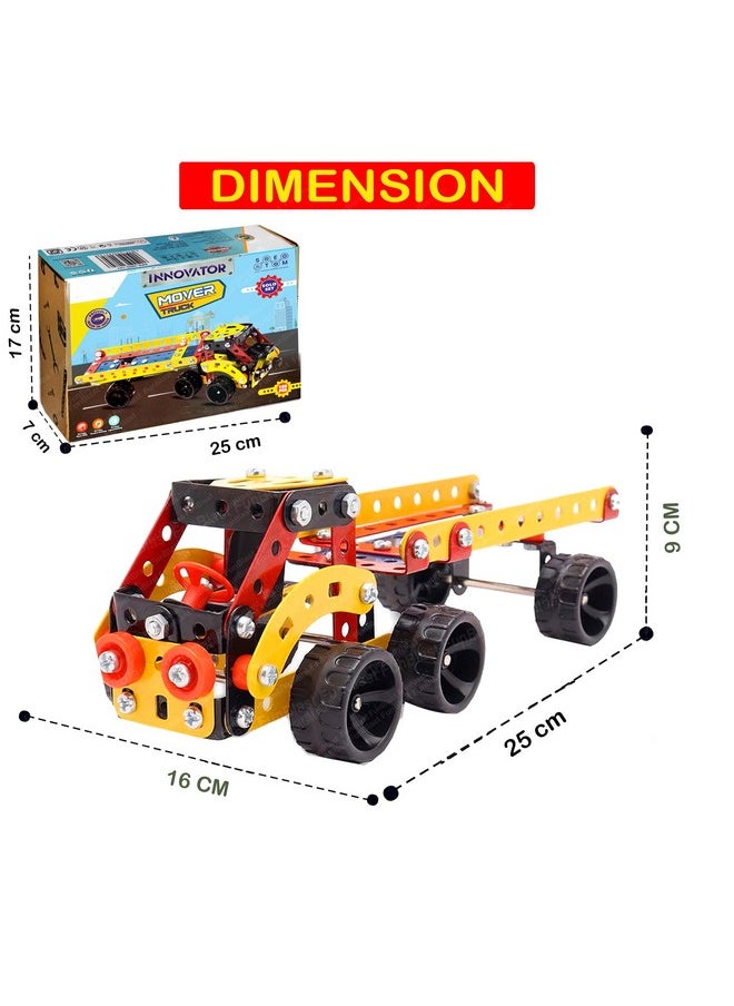 FunBlast FunBlast DIY STEM Toys for Kids - Mover Truck Building Vehicle Play Set, Educational Blocks Building Toys for Kids, Boys, Car Assembly Toys for Kids with Screwdriver (156 Pieces)  - Image 2