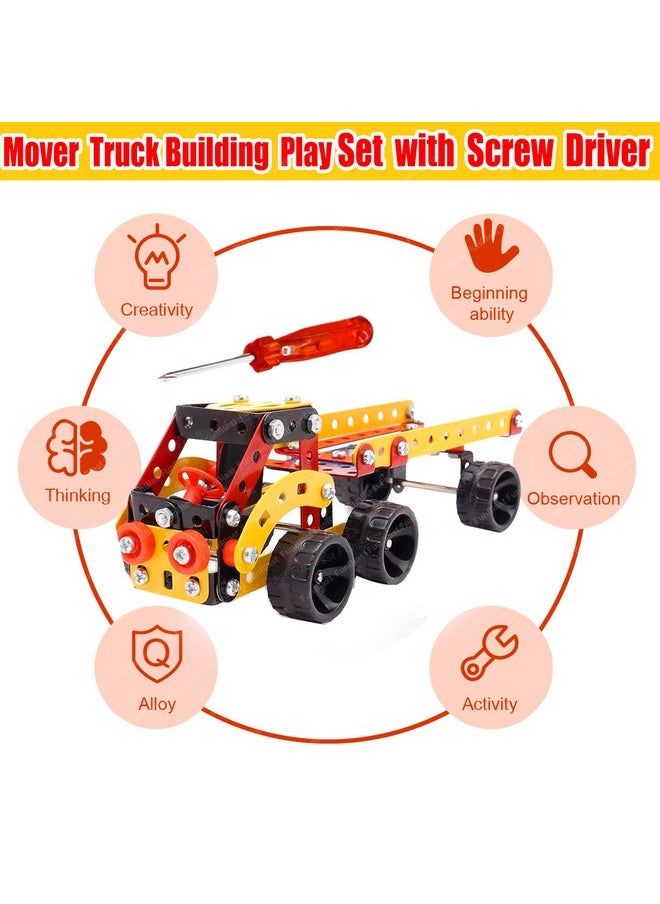 FunBlast FunBlast DIY STEM Toys for Kids - Mover Truck Building Vehicle Play Set, Educational Blocks Building Toys for Kids, Boys, Car Assembly Toys for Kids with Screwdriver (156 Pieces)  - Image 3