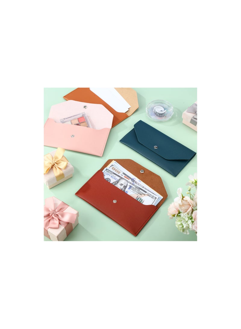 6 Pack PU Leather Cash Envelopes - Reusable Budgeting Wallets for Organizing Money, Perfect for Gifts, Weddings, Graduations, Birthdays, and Holidays for Women and Girls.  - Image 5