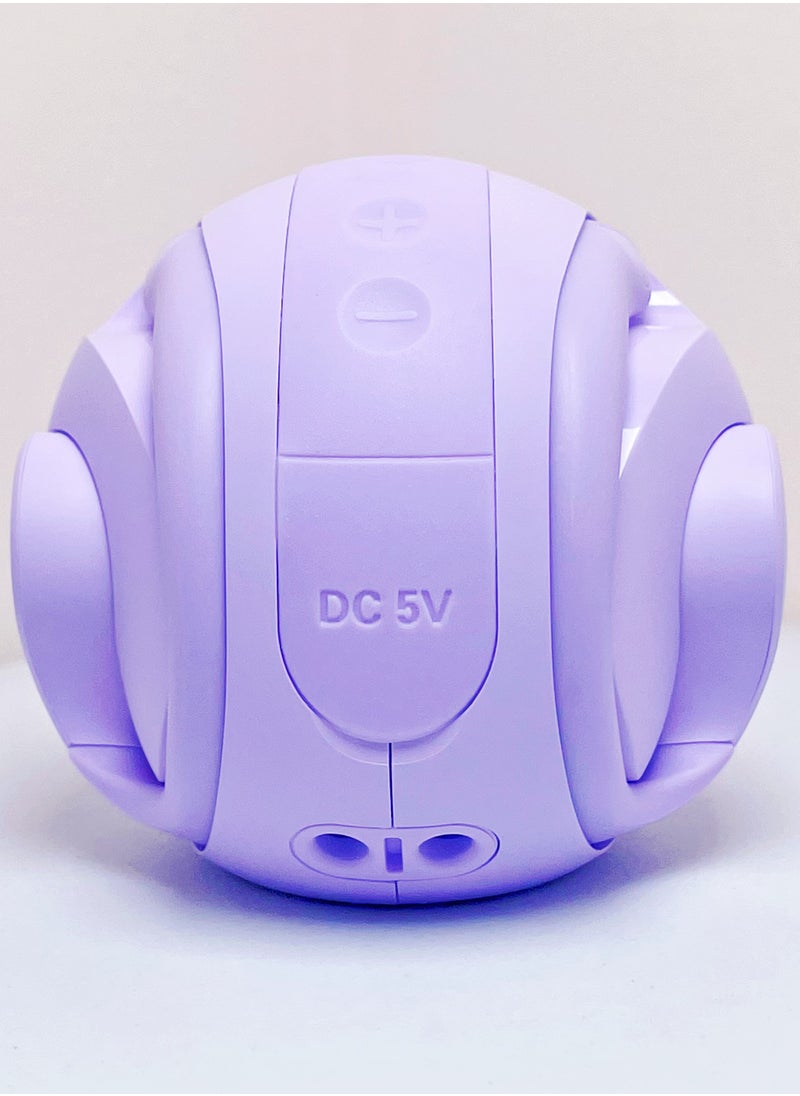 Generic - Open Ear TWS Headphones with Ear hook, Portable Mini Speaker 3D Ball Charging Case Clear Stereo Sound Built-in Mic,Wireless Headset Earbuds Workout Sports Fitness Bluetooth Earphones (Lavender Purple) - Image 1