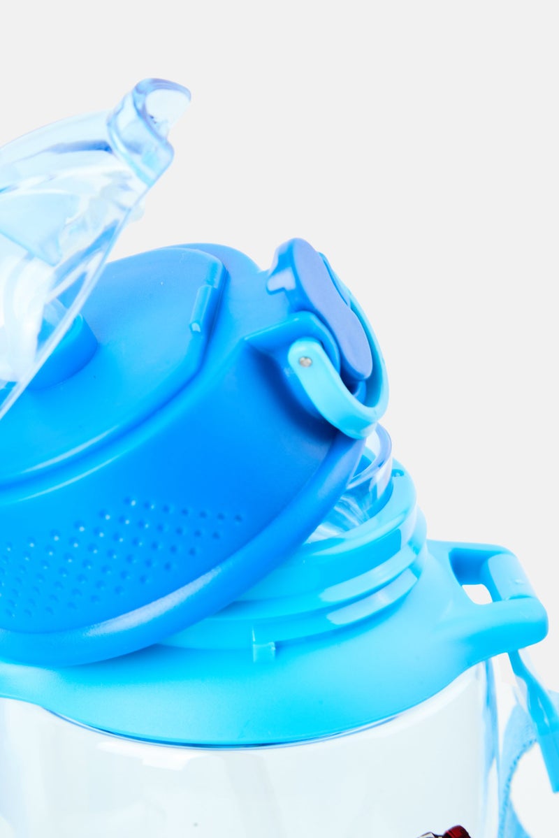 MARVEL Captain America Series Strap Straw Water Bottle 650 ml, Blue - Image 3