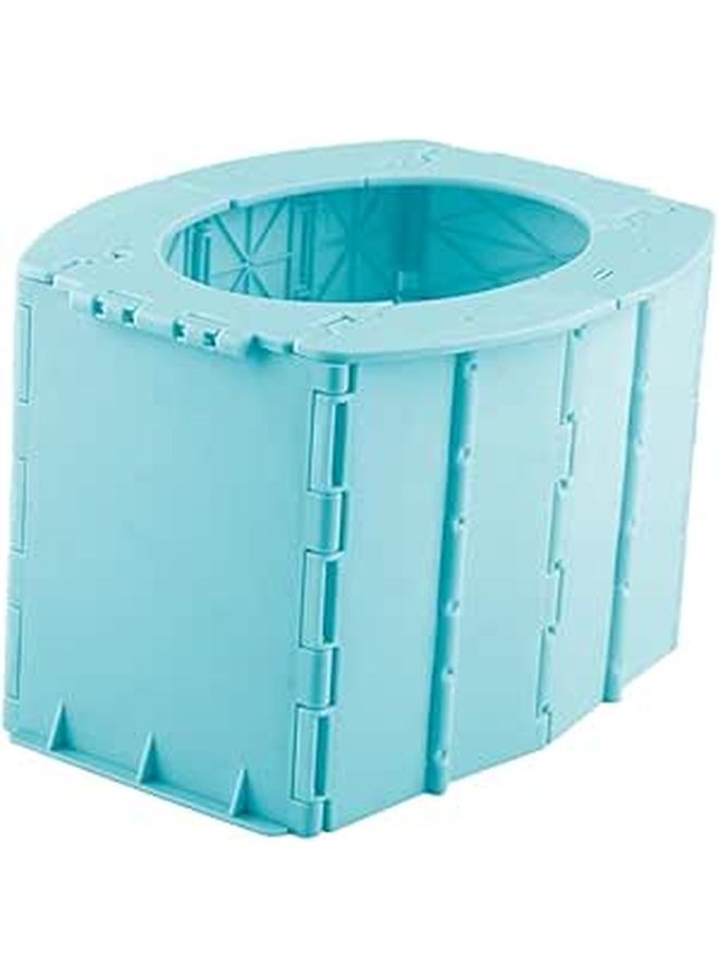 Kisangel Portable Foldable Travel Potty Seat For Boys Blue Outdoor Car Use Training Stool - Image 1