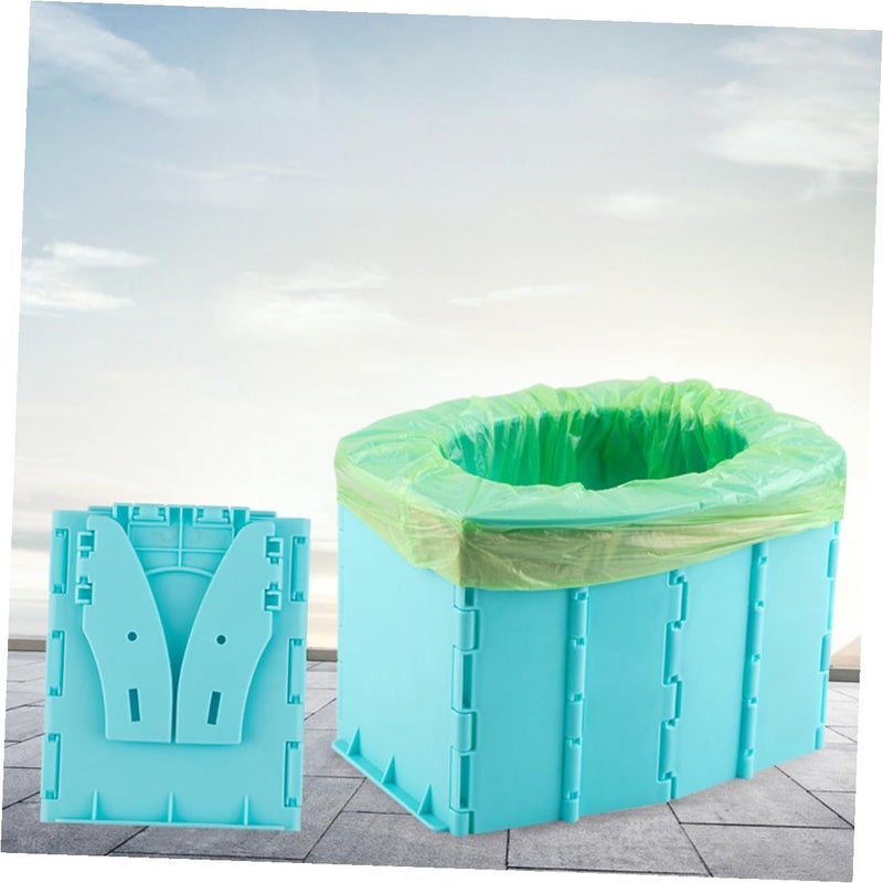 Kisangel Portable Foldable Travel Potty Seat For Boys Blue Outdoor Car Use Training Stool - Image 5