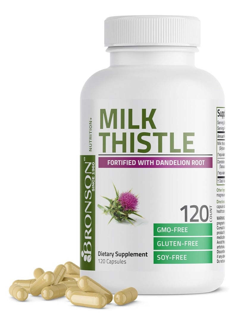 Milk Thistle Fortified with Dandelion 120 Capsules