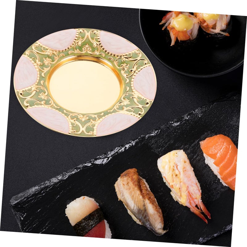 Zinc Alloy Cup Coaster Set With Rack For Coffee Tea Unique Table Ornament Home Kitchen Decor - Image 5
